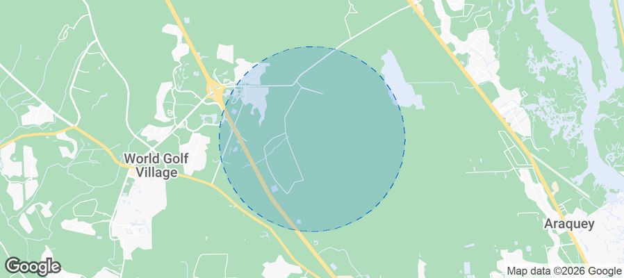 St. Johns County Airbnb map